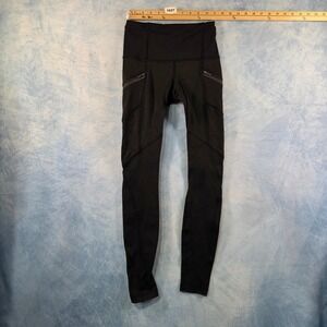 Lululemon Tight Stuff Tight II Black High Rise Running Leggings Womens Size 2